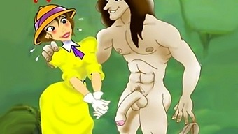 Άγρια Ομαδική Σεξουαλική Περιπέτεια Των Tarzan Και Jane Σε Κινούμενα Σχέδια